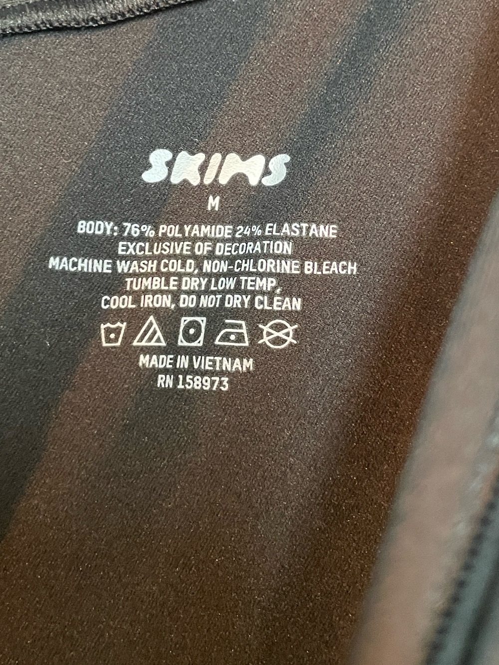 Skims Fits Everybody Slip Dress Onyx Medium Camisole - Picture 8 of 9